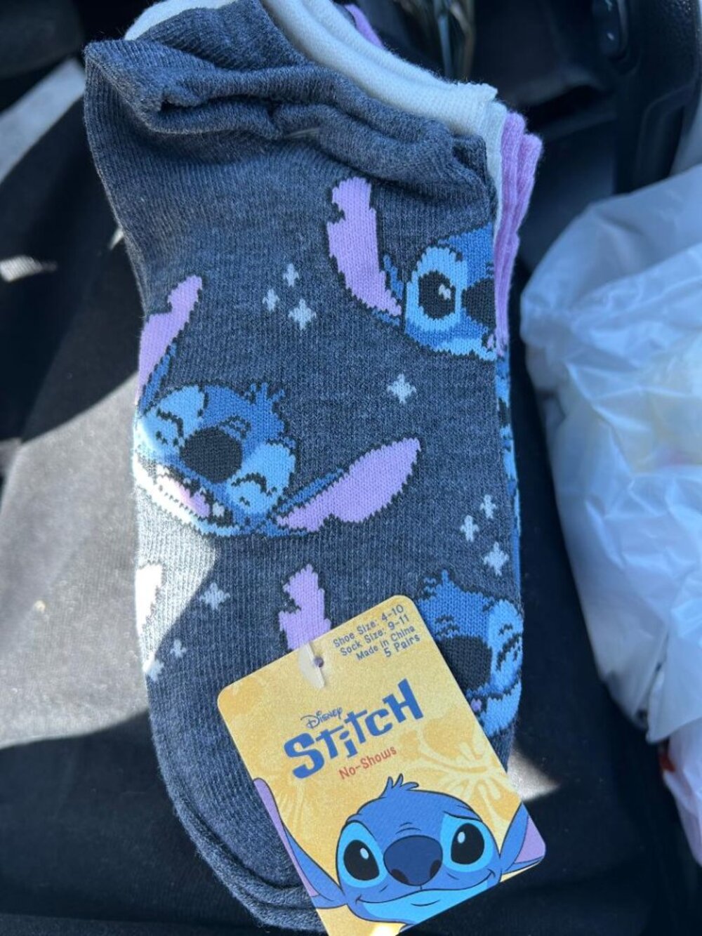 Disney Stitch No Show Socks